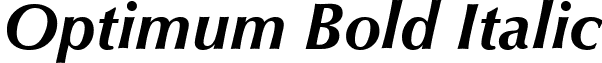 Optimum Bold Italic font - OptimumBoldItalic.ttf