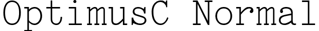 OptimusC Normal font - OPT____C.ttf