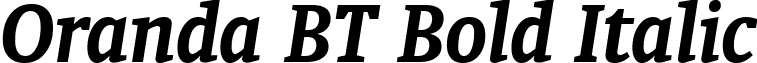 Oranda BT Bold Italic font - ORANDABI.ttf
