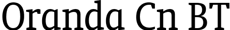 Oranda Cn BT font - OrandaBTCondensed.ttf