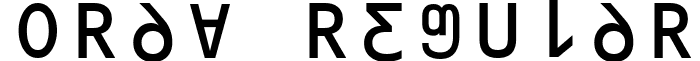 ORAV Regular font - ORAV.ttf