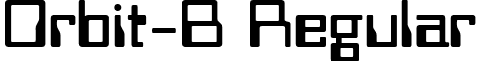 Orbit-B Regular font - ORBITBN.ttf