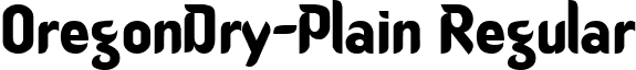 OregonDry-Plain Regular font - OregonDry-PlainRegular.ttf