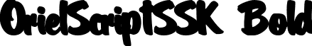 OrielScriptSSK Bold font - orielscriptsskbold.ttf