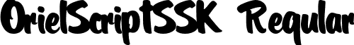 OrielScriptSSK Regular font - OrielScriptSSK.ttf