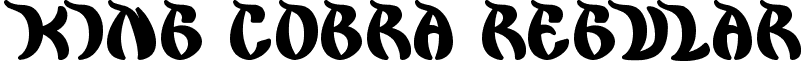 king cobra Regular font - king cobra.ttf