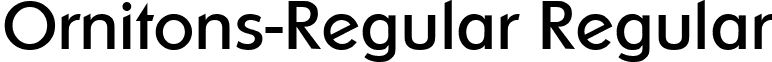 Ornitons-Regular Regular font - Ornitons-Regular.ttf