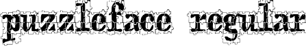 puzzleface regular font - PUZZFACE.ttf