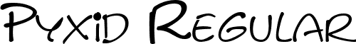 Pyxid Regular font - pyxid_regular.ttf