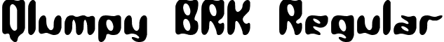 Qlumpy BRK Regular font - Qlumpy-BRK-.ttf