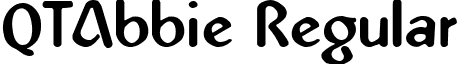 QTAbbie Regular font - QTAbbieRegular.ttf