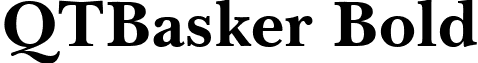 QTBasker Bold font - QTBaskerBold.ttf