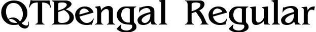 QTBengal Regular font - QTBengalRegular.ttf