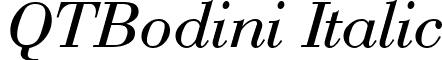 QTBodini Italic font - QTBodiniItalic.ttf