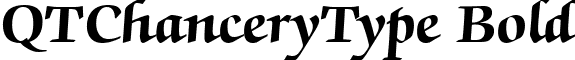 QTChanceryType Bold font - QTChanceryTypeBold.ttf