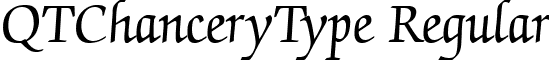 QTChanceryType Regular font - QTChanceryTypeRegular.ttf