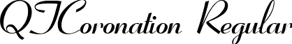 QTCoronation Regular font - QTCoronationRegular.ttf
