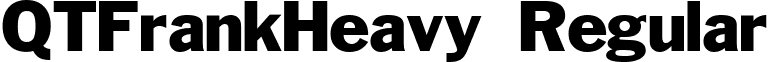 QTFrankHeavy Regular font - QTFrankHeavyRegular.ttf