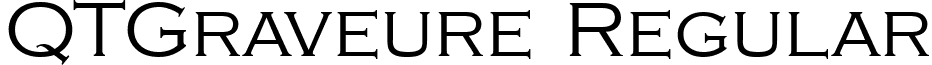 QTGraveure Regular font - QTGraveureRegular.ttf