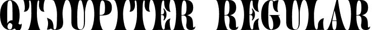 QTJupiter Regular font - QTJupiterRegular.ttf