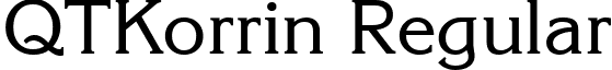 QTKorrin Regular font - QTKorrinRegular.ttf