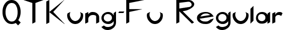 QTKung-Fu Regular font - QTKung-FuRegular.ttf