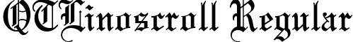 QTLinoscroll Regular font - QTLinoscrollRegular.ttf