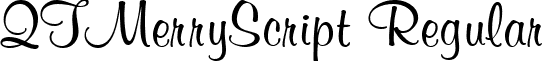 QTMerryScript Regular font - QTMerryScriptRegular.ttf