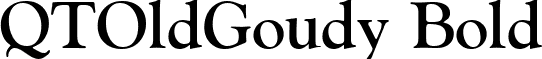 QTOldGoudy Bold font - QTOldGoudyBold.ttf