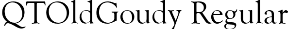 QTOldGoudy Regular font - QTOldGoudyRegular.ttf