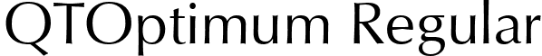 QTOptimum Regular font - QTOptimumRegular.ttf