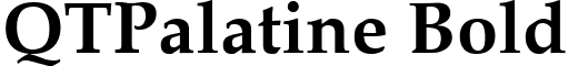 QTPalatine Bold font - QTPalatineBold.ttf