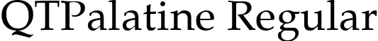 QTPalatine Regular font - QTPalatineRegular.ttf