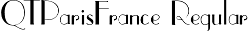 QTParisFrance Regular font - QTParisFranceRegular.ttf