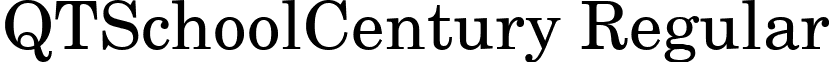 QTSchoolCentury Regular font - QTSchoolCenturyRegular.ttf