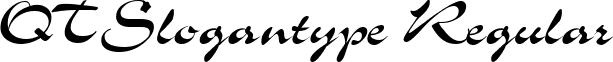 QTSlogantype Regular font - QTSlogantypeRegular.ttf