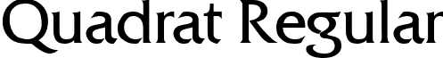 Quadrat Regular font - QuadratRegular.ttf