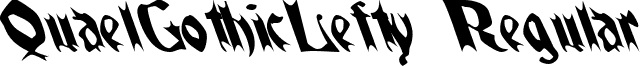 QuaelGothicLefty Regular font - QuaelGothicLefty.ttf