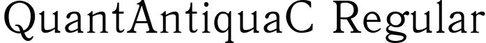 QuantAntiquaC Regular font - QNA.ttf