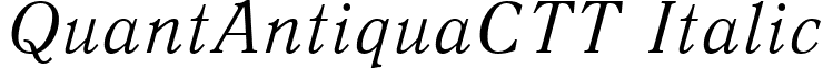 QuantAntiquaCTT Italic font - QNA46__C.ttf