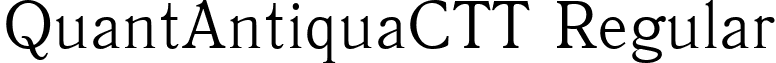 QuantAntiquaCTT Regular font - QNA45__C.ttf