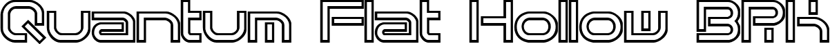 Quantum Flat Hollow BRK font - QuantumFlatHollowBRK.ttf