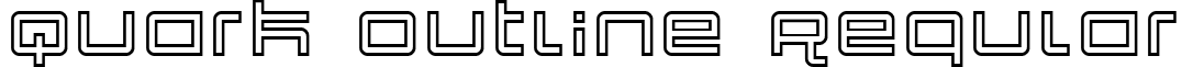 Quark Outline Regular font - QuarkOutline.ttf