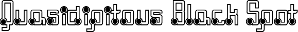 Quasidipitous Black Spot font - QUASBLS.ttf