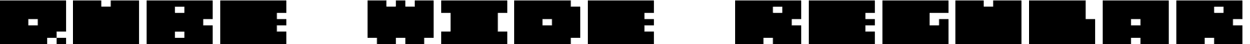 QUBE WIDE REGULAR font - QUBEWIDE.ttf