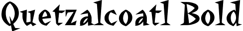 Quetzalcoatl Bold font - quetzalcoatlbold.ttf