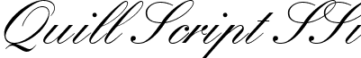 Quill Script SSi font - QuillScriptSSi.ttf