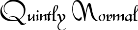 Quintly Normal font - quintly.ttf