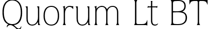 Quorum Lt BT font - QUORUML.ttf