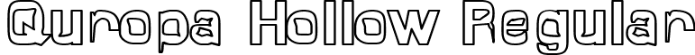 Quropa Hollow Regular font - QUROH.ttf